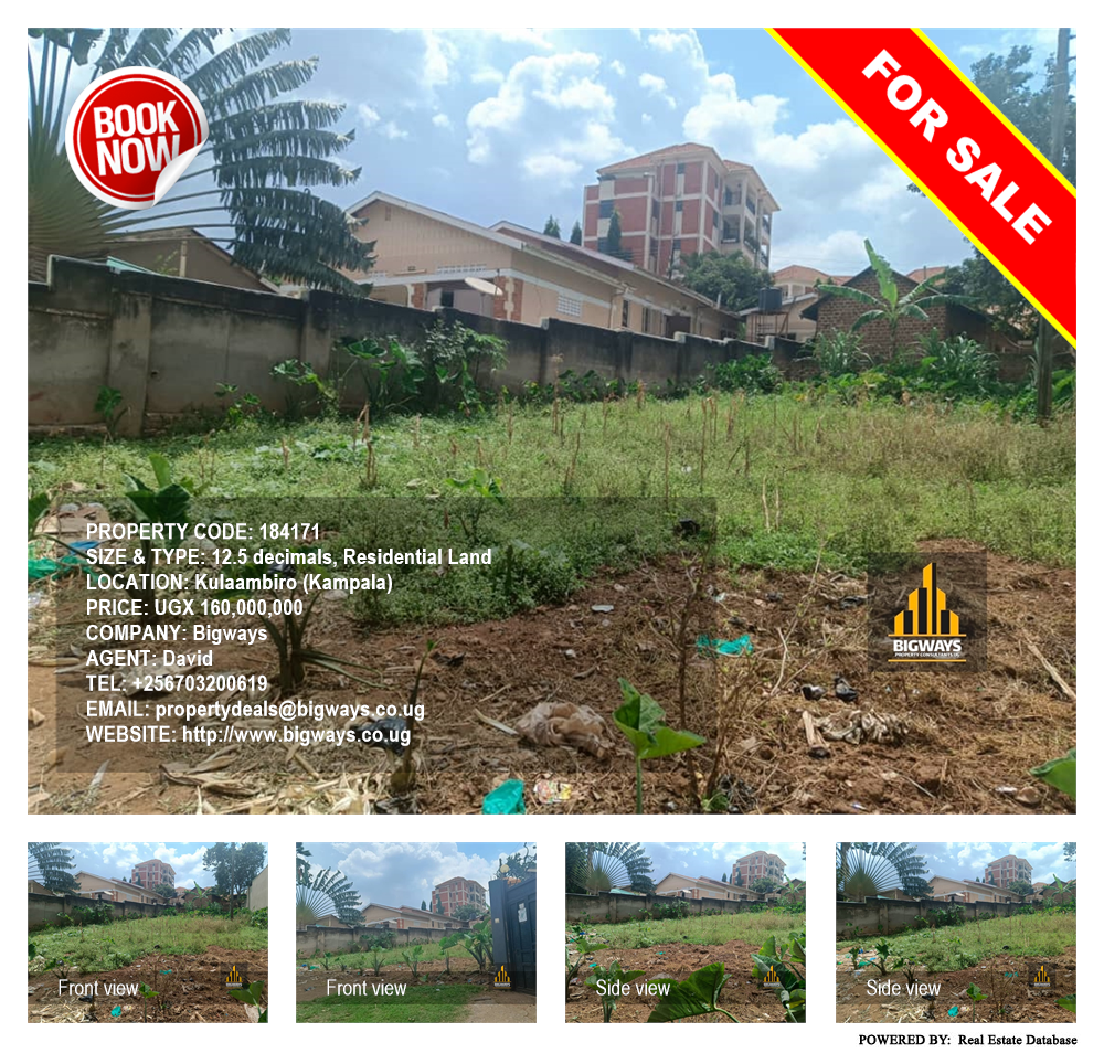 Residential Land  for sale in Kulambilo Kampala Uganda, code: 184171