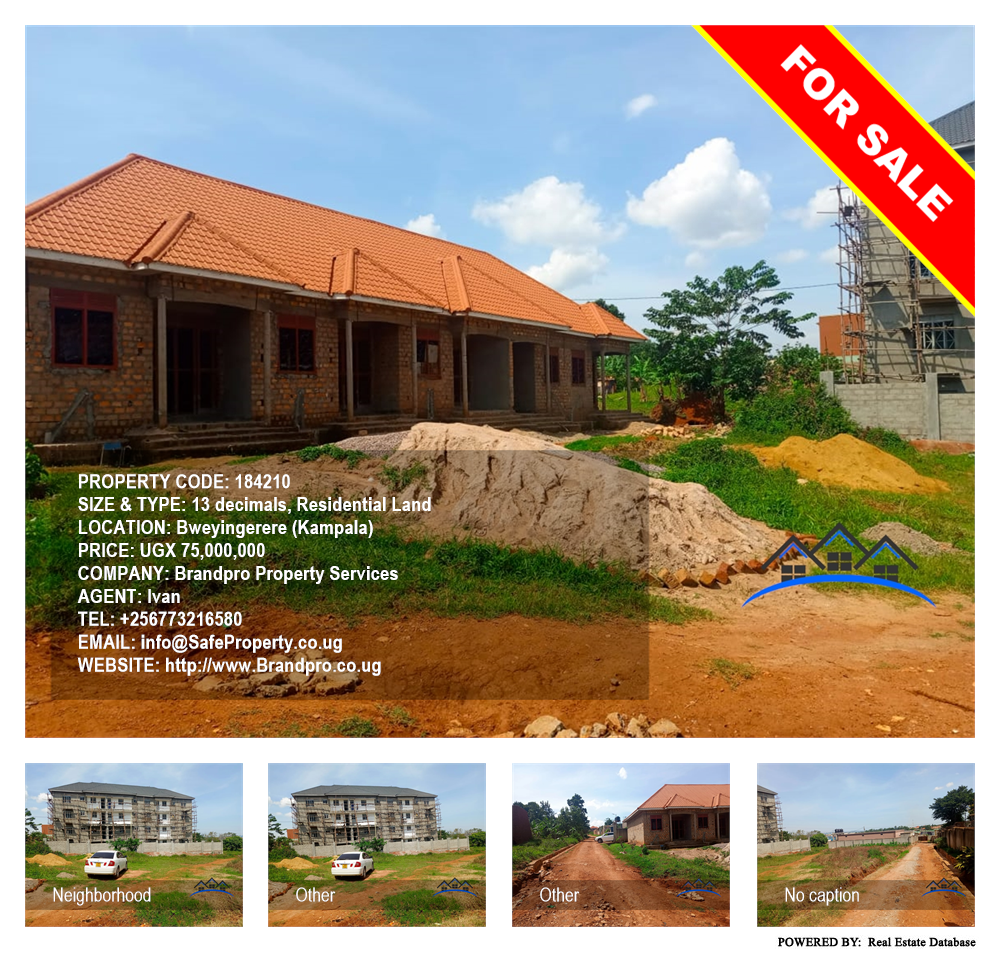 Residential Land  for sale in Bweyogerere Kampala Uganda, code: 184210