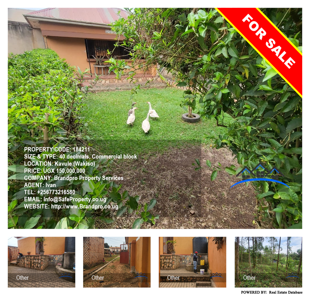 Commercial block  for sale in Kavule Wakiso Uganda, code: 184211