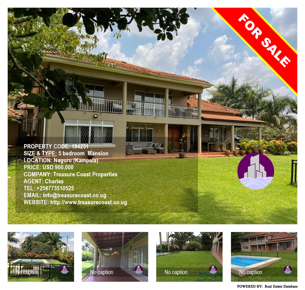 5 bedroom Mansion  for sale in Naguru Kampala Uganda, code: 184251