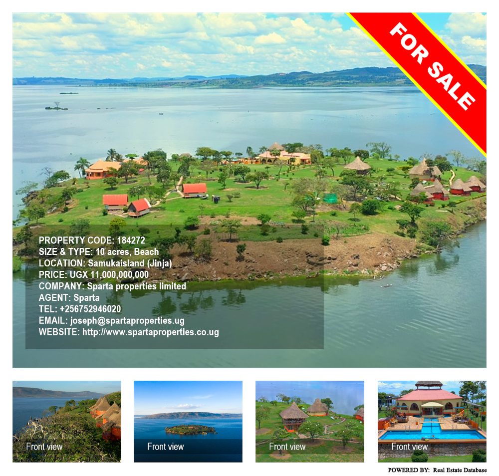 Beach  for sale in Samukaisland Jinja Uganda, code: 184272