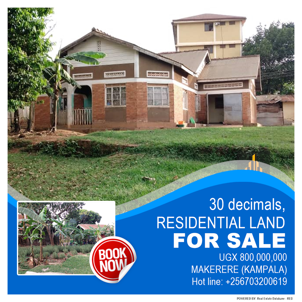 Residential Land  for sale in Makerere Kampala Uganda, code: 184314