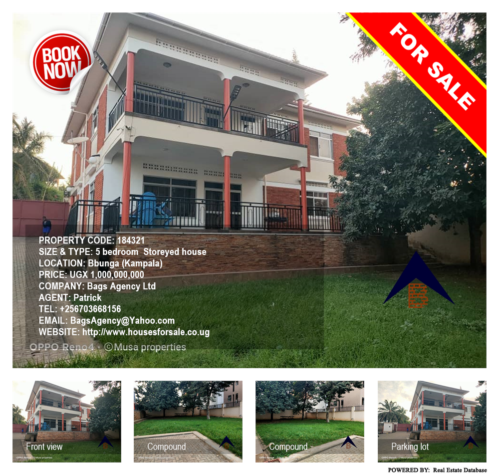 5 bedroom Storeyed house  for sale in Bbunga Kampala Uganda, code: 184321