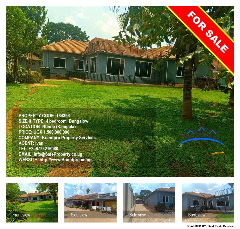 4 bedroom Bungalow  for sale in Ntinda Kampala Uganda, code: 184368