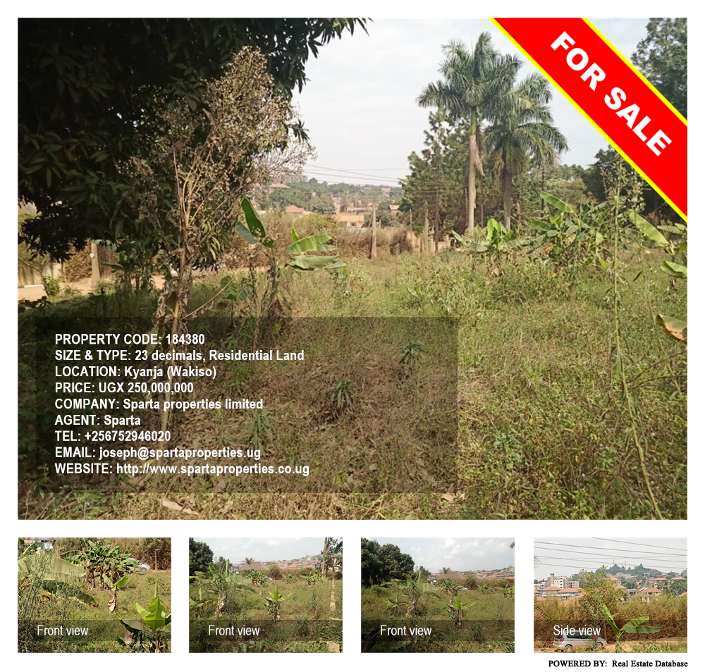 Residential Land  for sale in Kyanja Wakiso Uganda, code: 184380