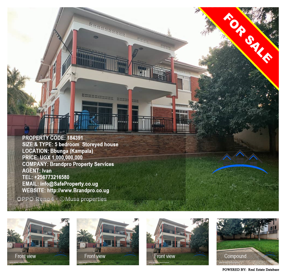 5 bedroom Storeyed house  for sale in Bbunga Kampala Uganda, code: 184391