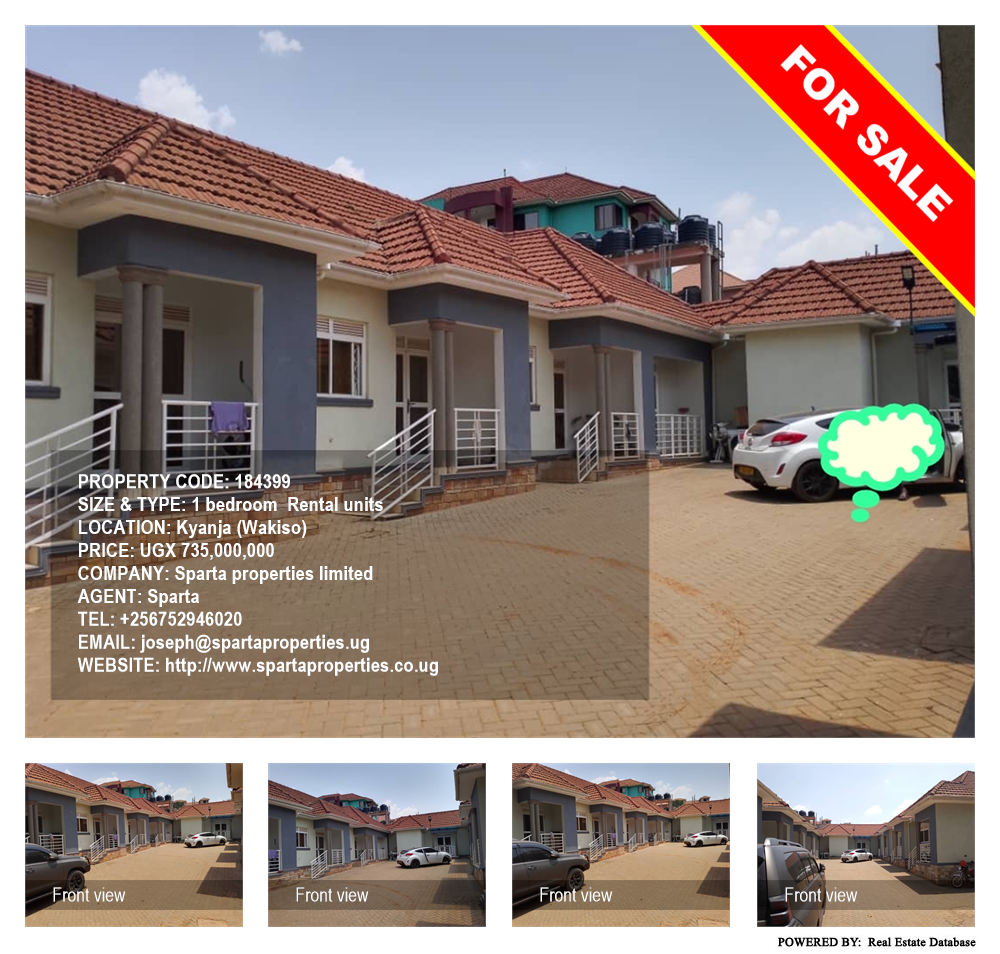 1 bedroom Rental units  for sale in Kyanja Wakiso Uganda, code: 184399