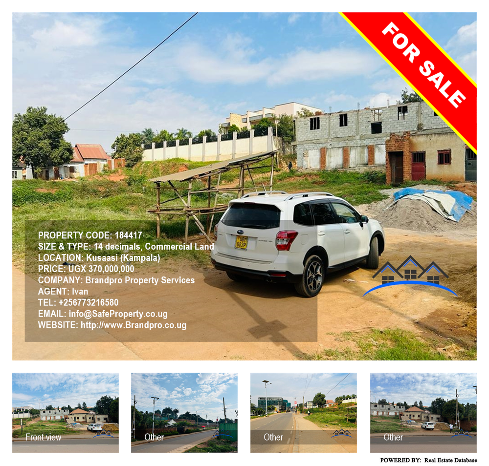 Commercial Land  for sale in Kusaasi Kampala Uganda, code: 184417