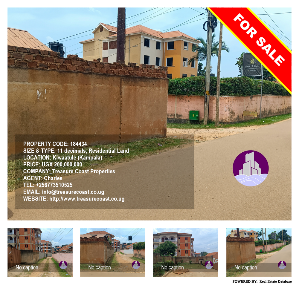 Residential Land  for sale in Kiwaatule Kampala Uganda, code: 184434