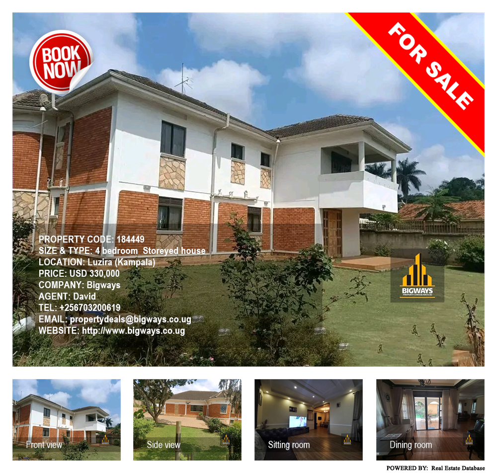 4 bedroom Storeyed house  for sale in Luzira Kampala Uganda, code: 184449