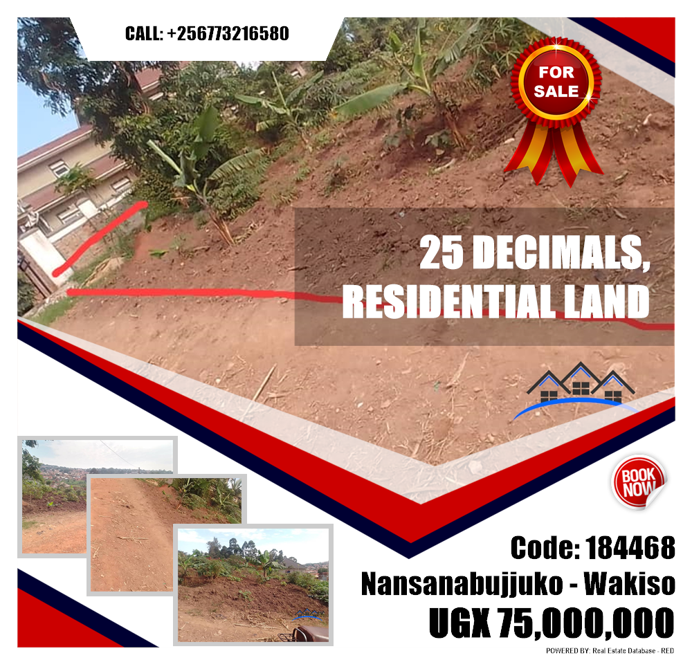 Residential Land  for sale in Nansanabujjuko Wakiso Uganda, code: 184468