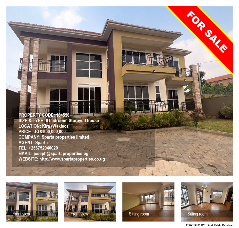 6 bedroom Storeyed house  for sale in Kira Wakiso Uganda, code: 184556