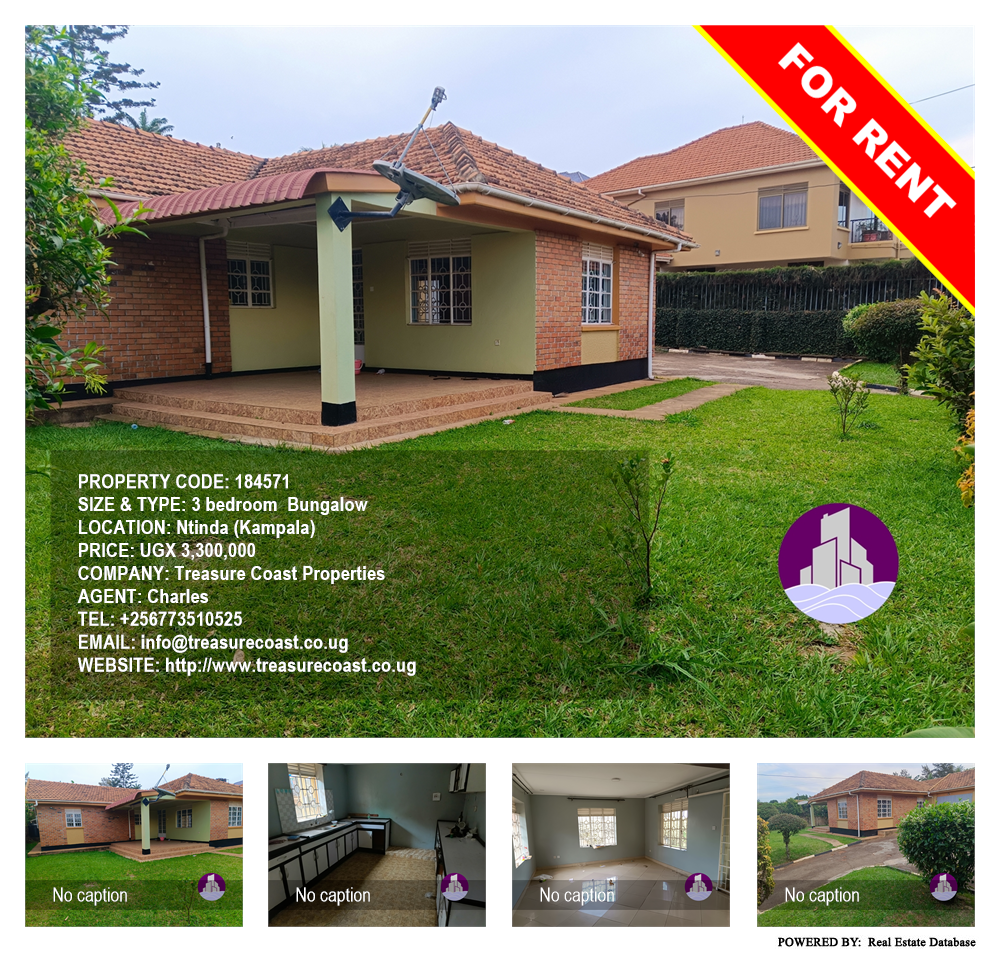 3 bedroom Bungalow  for rent in Ntinda Kampala Uganda, code: 184571