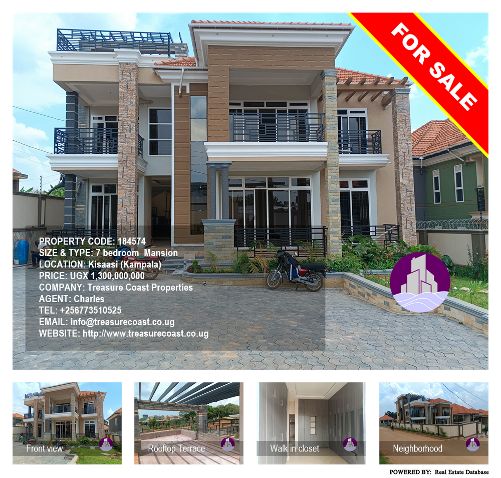 7 bedroom Mansion  for sale in Kisaasi Kampala Uganda, code: 184574