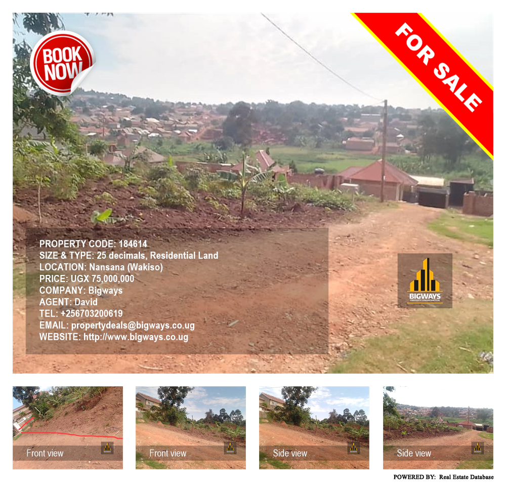 Residential Land  for sale in Nansana Wakiso Uganda, code: 184614