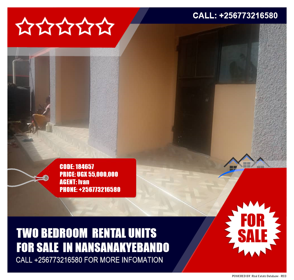 2 bedroom Rental units  for sale in Nansanakyebando Wakiso Uganda, code: 184657