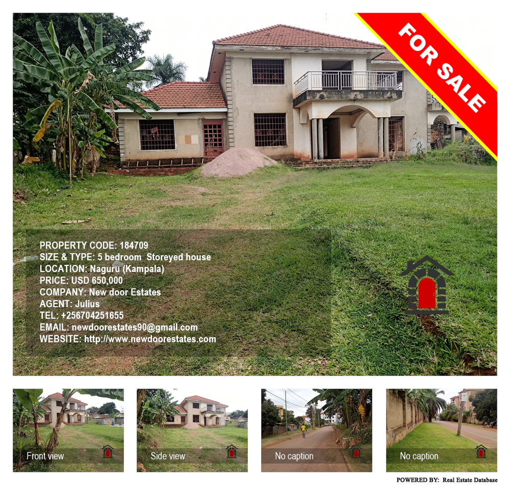 5 bedroom Storeyed house  for sale in Naguru Kampala Uganda, code: 184709