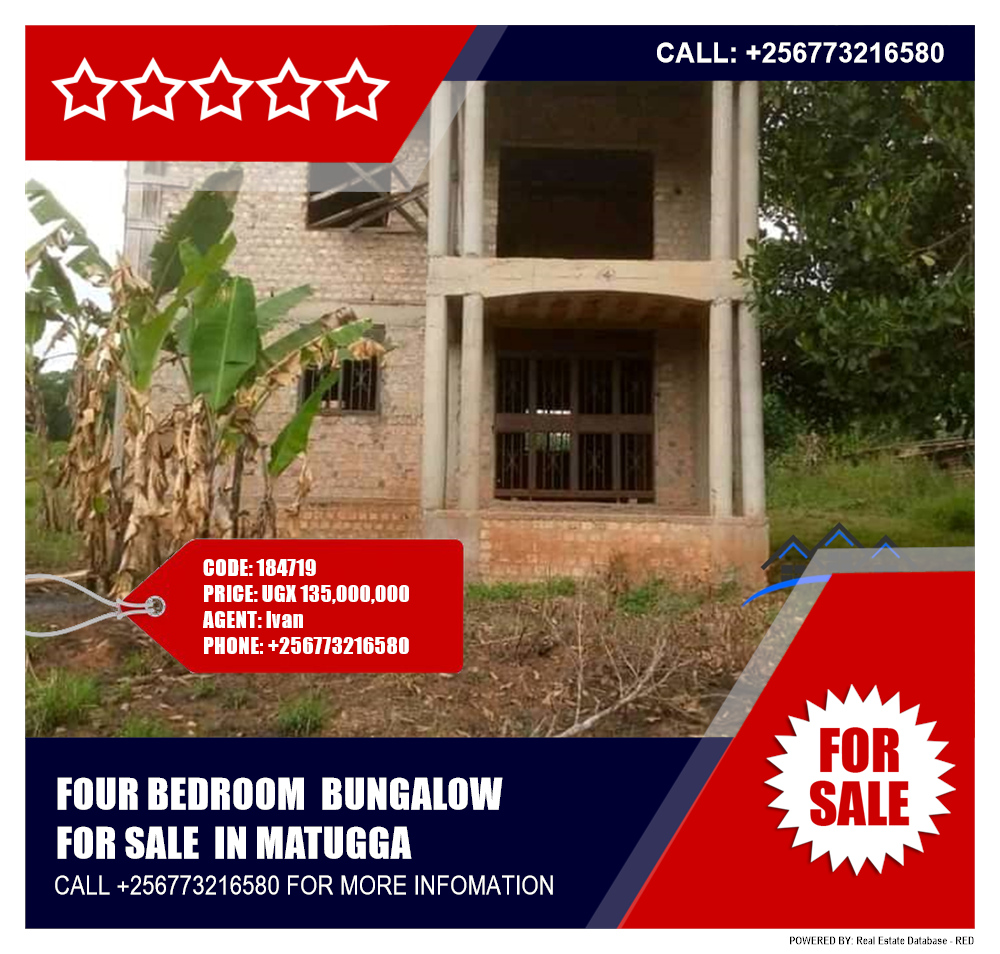 4 bedroom Bungalow  for sale in Matugga Wakiso Uganda, code: 184719