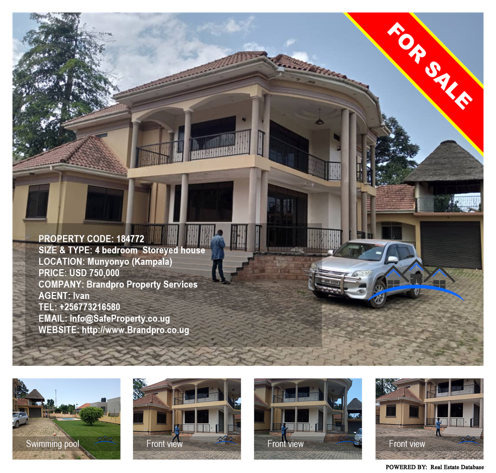 4 bedroom Storeyed house  for sale in Munyonyo Kampala Uganda, code: 184772