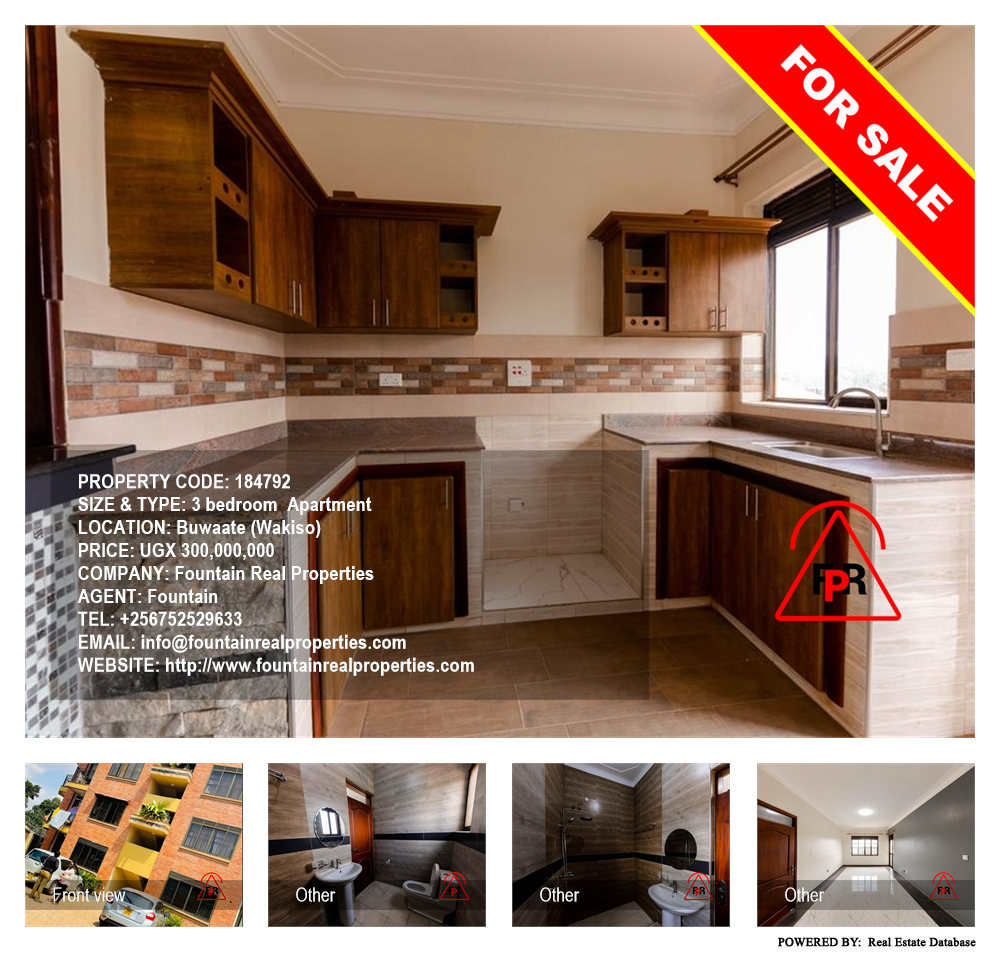 3 bedroom Apartment  for sale in Buwaate Wakiso Uganda, code: 184792