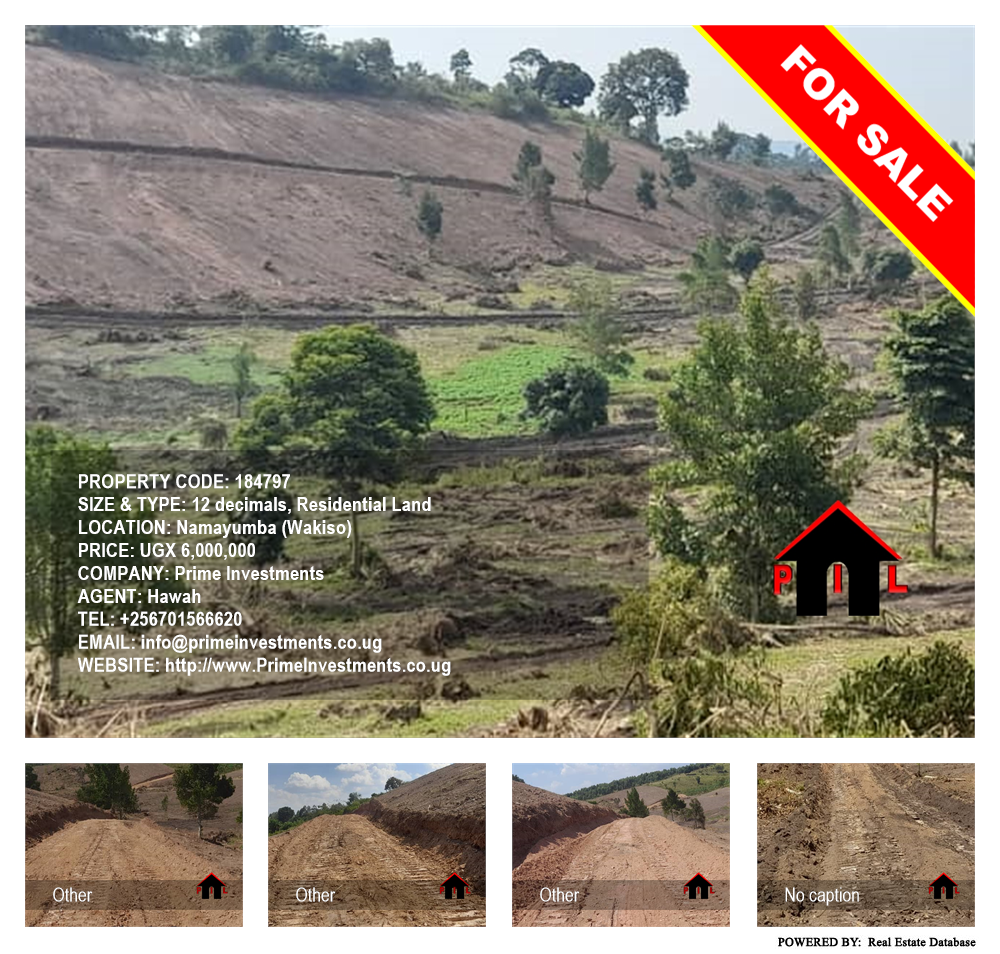 Residential Land  for sale in Namayumba Wakiso Uganda, code: 184797