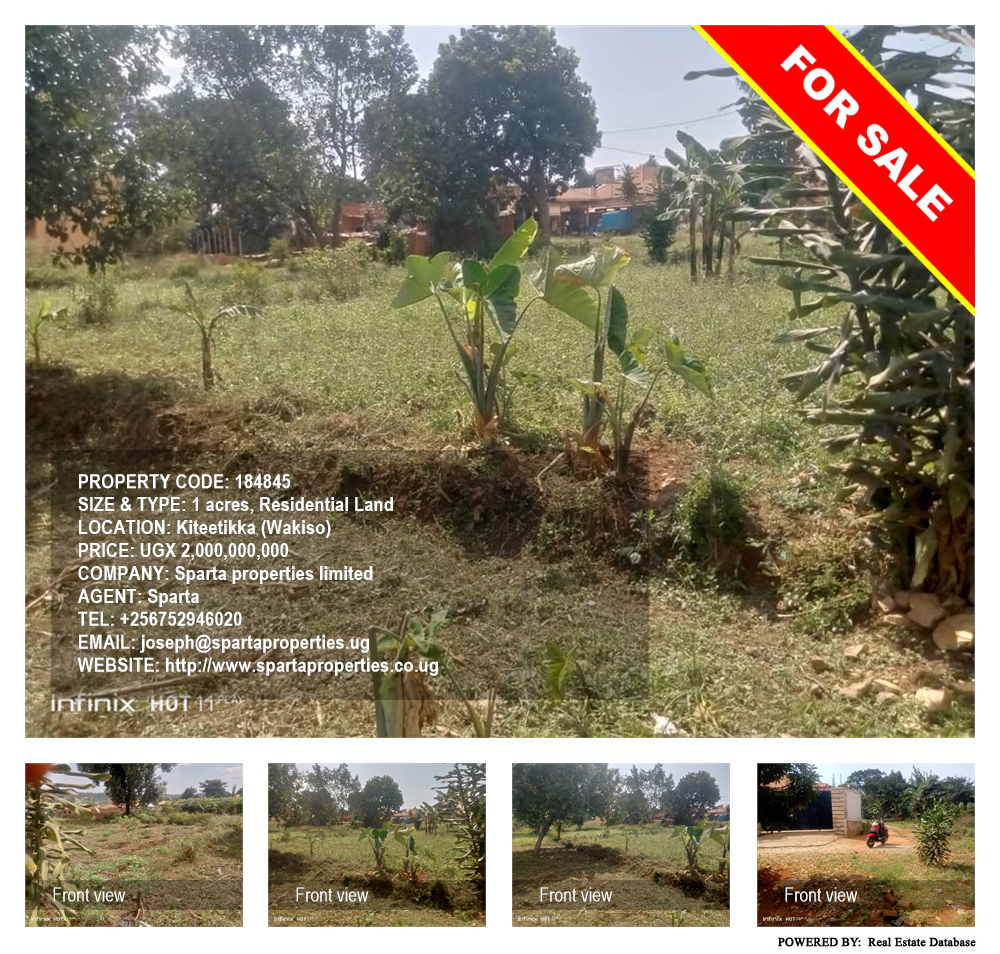 Residential Land  for sale in Kiteetikka Wakiso Uganda, code: 184845