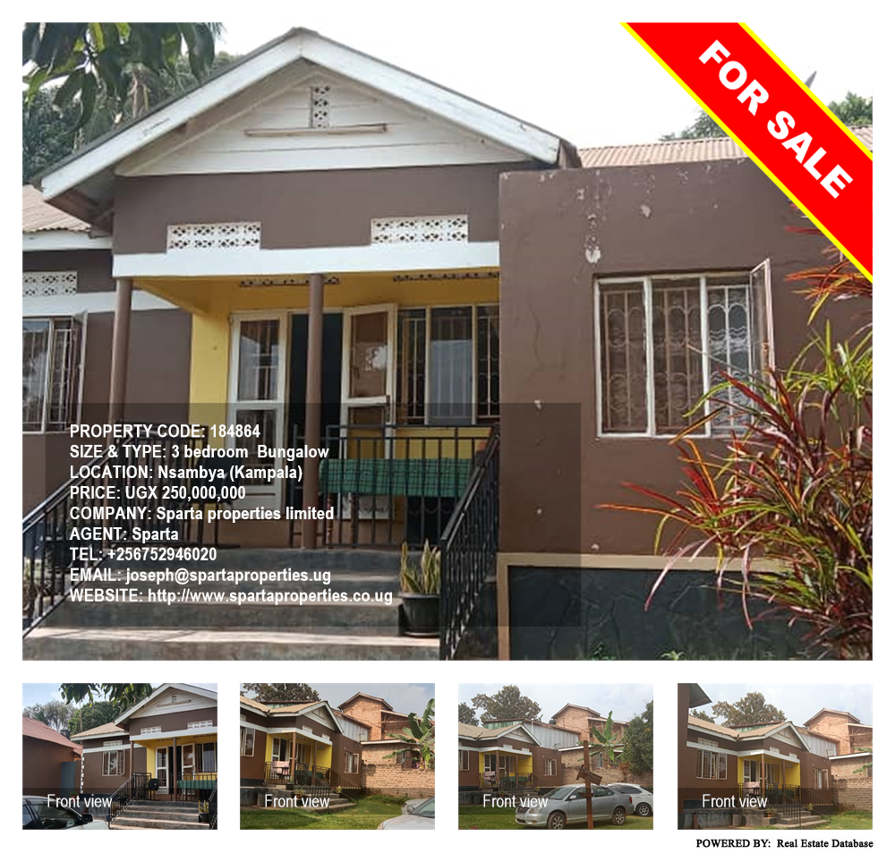 3 bedroom Bungalow  for sale in Nsambya Kampala Uganda, code: 184864