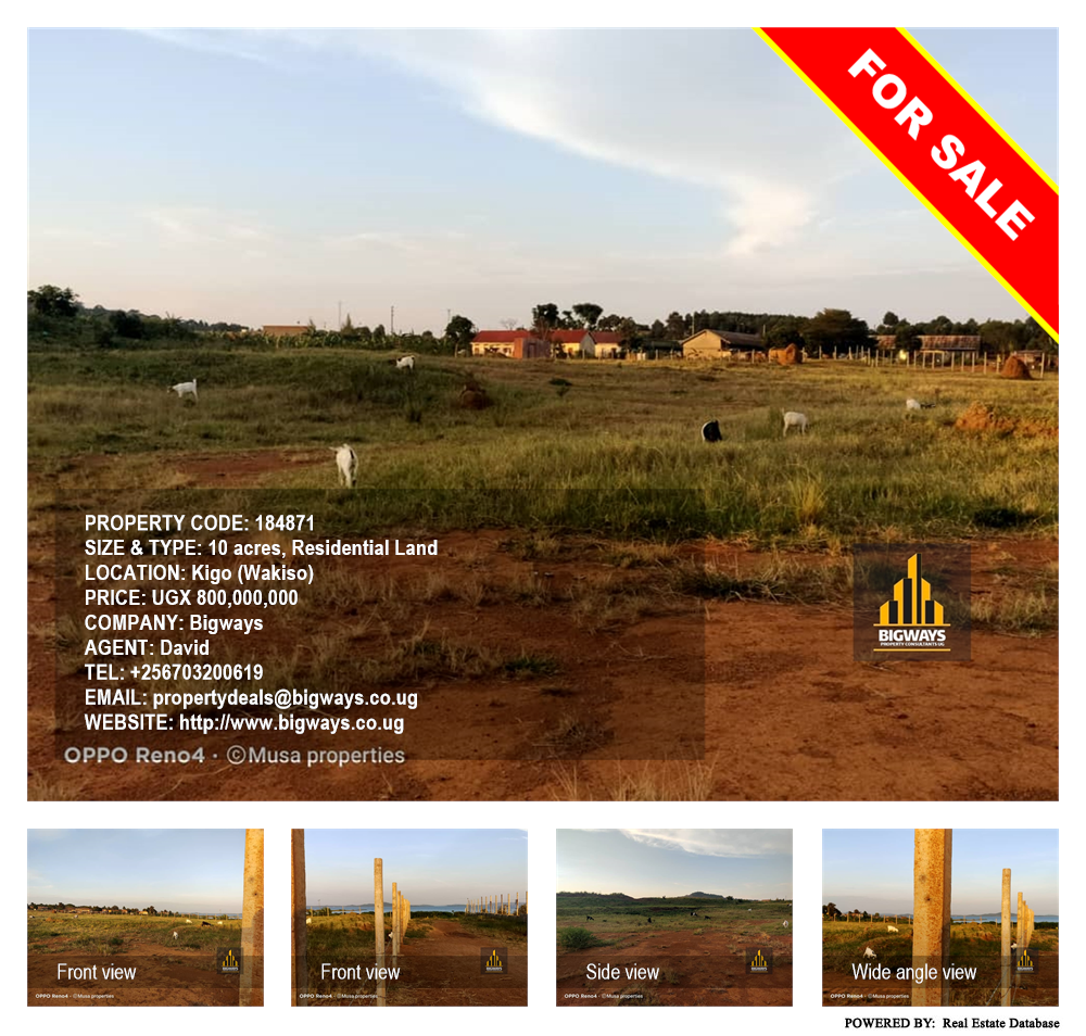 Residential Land  for sale in Kigo Wakiso Uganda, code: 184871