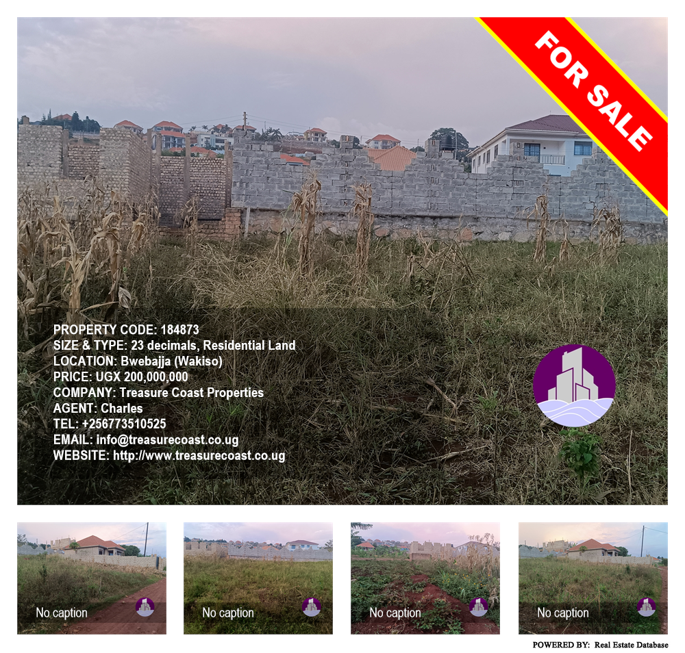 Residential Land  for sale in Bwebajja Wakiso Uganda, code: 184873