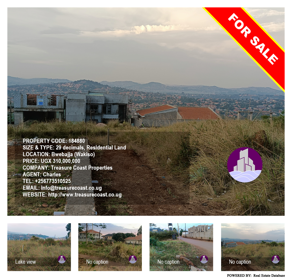 Residential Land  for sale in Bwebajja Wakiso Uganda, code: 184880