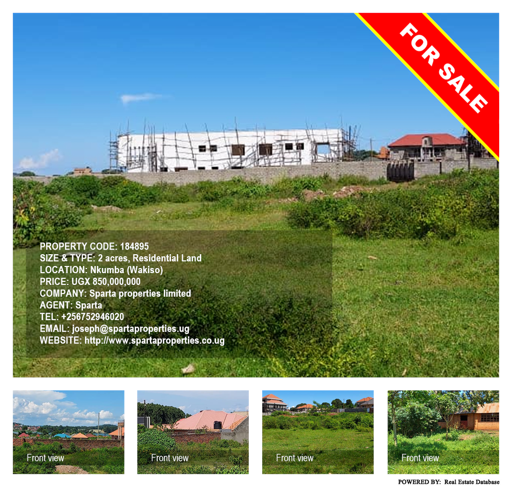 Residential Land  for sale in Nkumba Wakiso Uganda, code: 184895