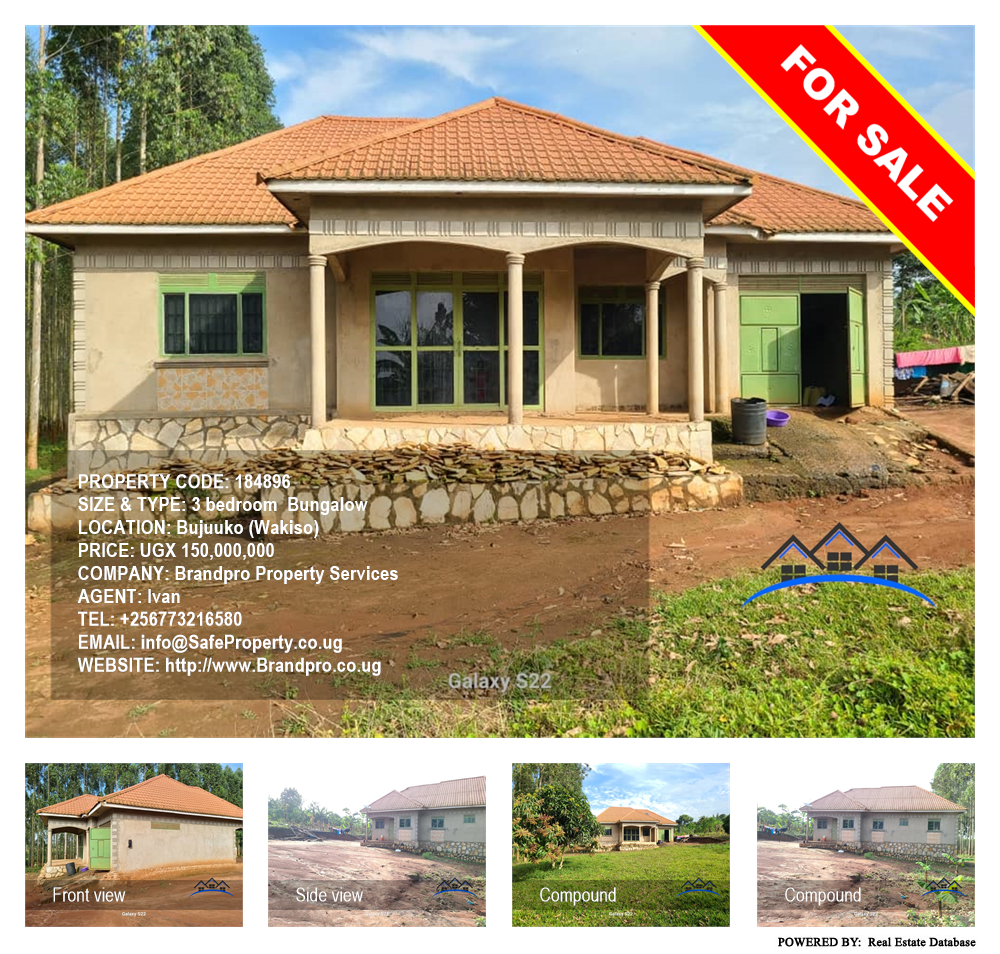 3 bedroom Bungalow  for sale in Bujuuko Wakiso Uganda, code: 184896