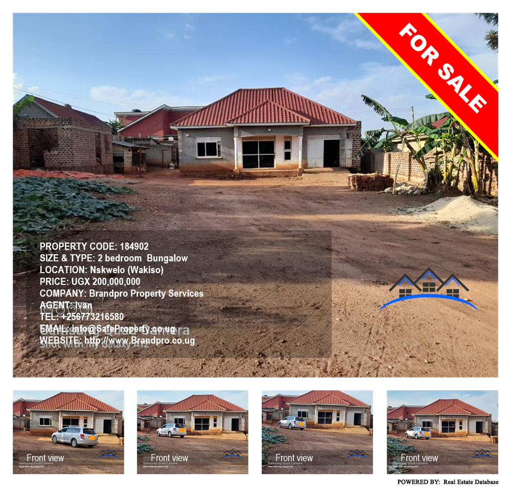 2 bedroom Bungalow  for sale in Nskwelo Wakiso Uganda, code: 184902