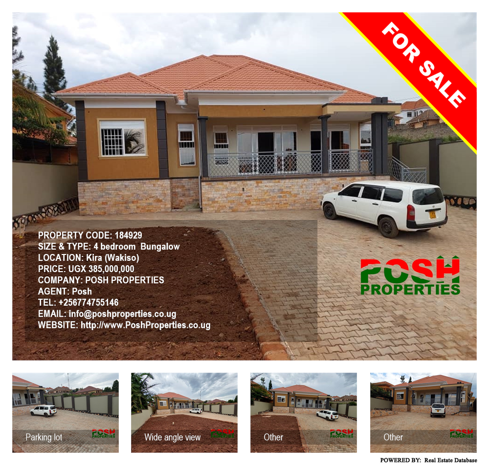 4 bedroom Bungalow  for sale in Kira Wakiso Uganda, code: 184929