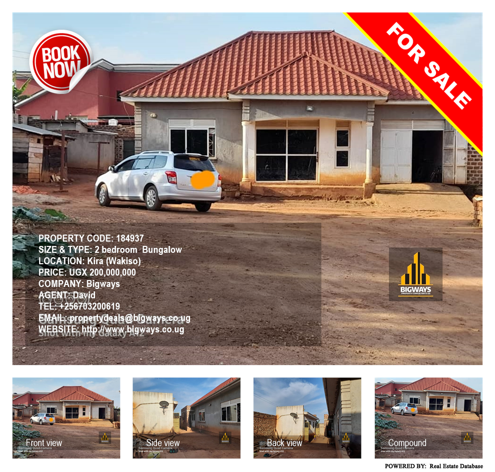 2 bedroom Bungalow  for sale in Kira Wakiso Uganda, code: 184937