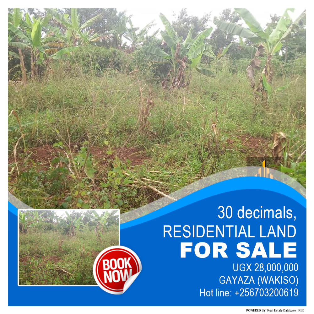 Residential Land  for sale in Gayaza Wakiso Uganda, code: 184953