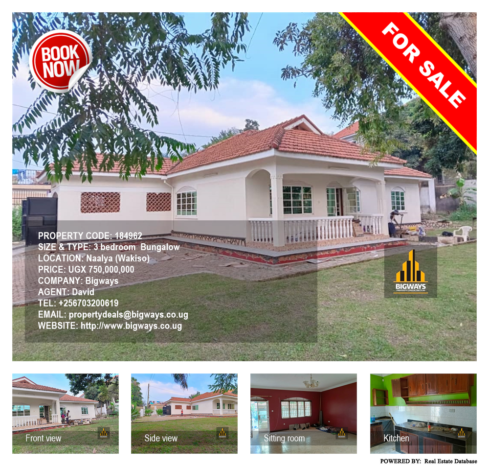 3 bedroom Bungalow  for sale in Naalya Wakiso Uganda, code: 184962