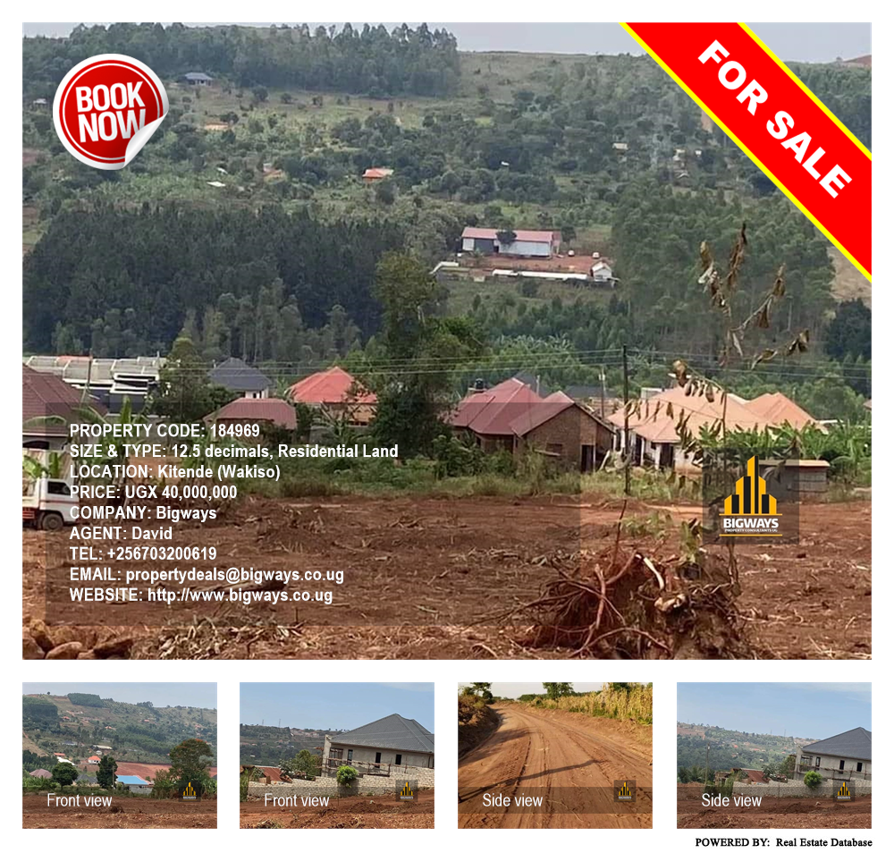 Residential Land  for sale in Kitende Wakiso Uganda, code: 184969