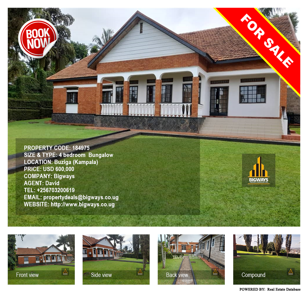 4 bedroom Bungalow  for sale in Buziga Kampala Uganda, code: 184975