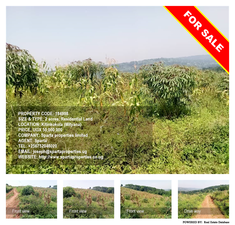 Residential Land  for sale in Kitinkokola Mityana Uganda, code: 184998