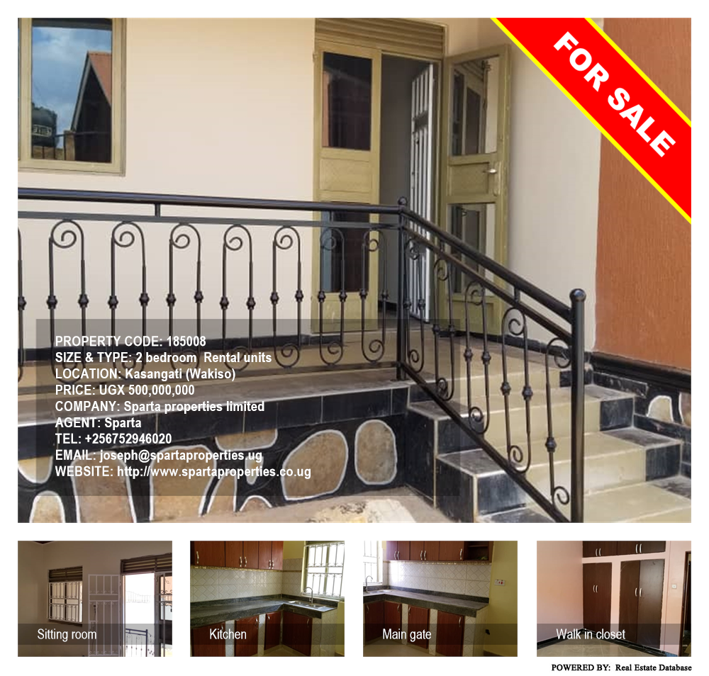 2 bedroom Rental units  for sale in Kasangati Wakiso Uganda, code: 185008