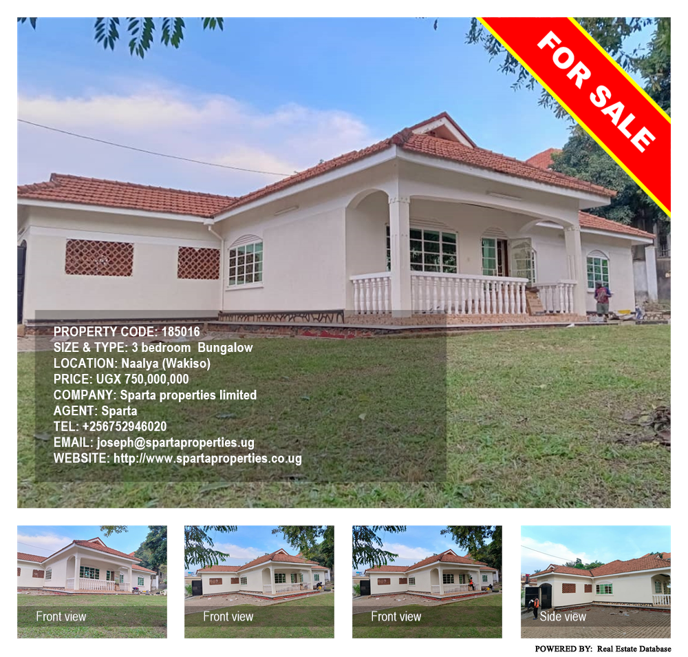 3 bedroom Bungalow  for sale in Naalya Wakiso Uganda, code: 185016