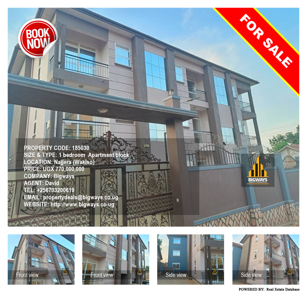 1 bedroom Apartment block  for sale in Najjera Wakiso Uganda, code: 185030