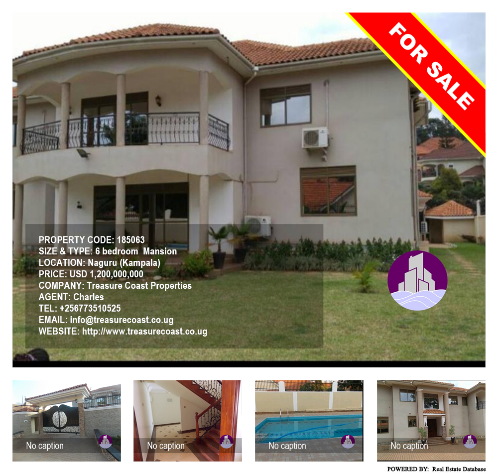 6 bedroom Mansion  for sale in Naguru Kampala Uganda, code: 185063