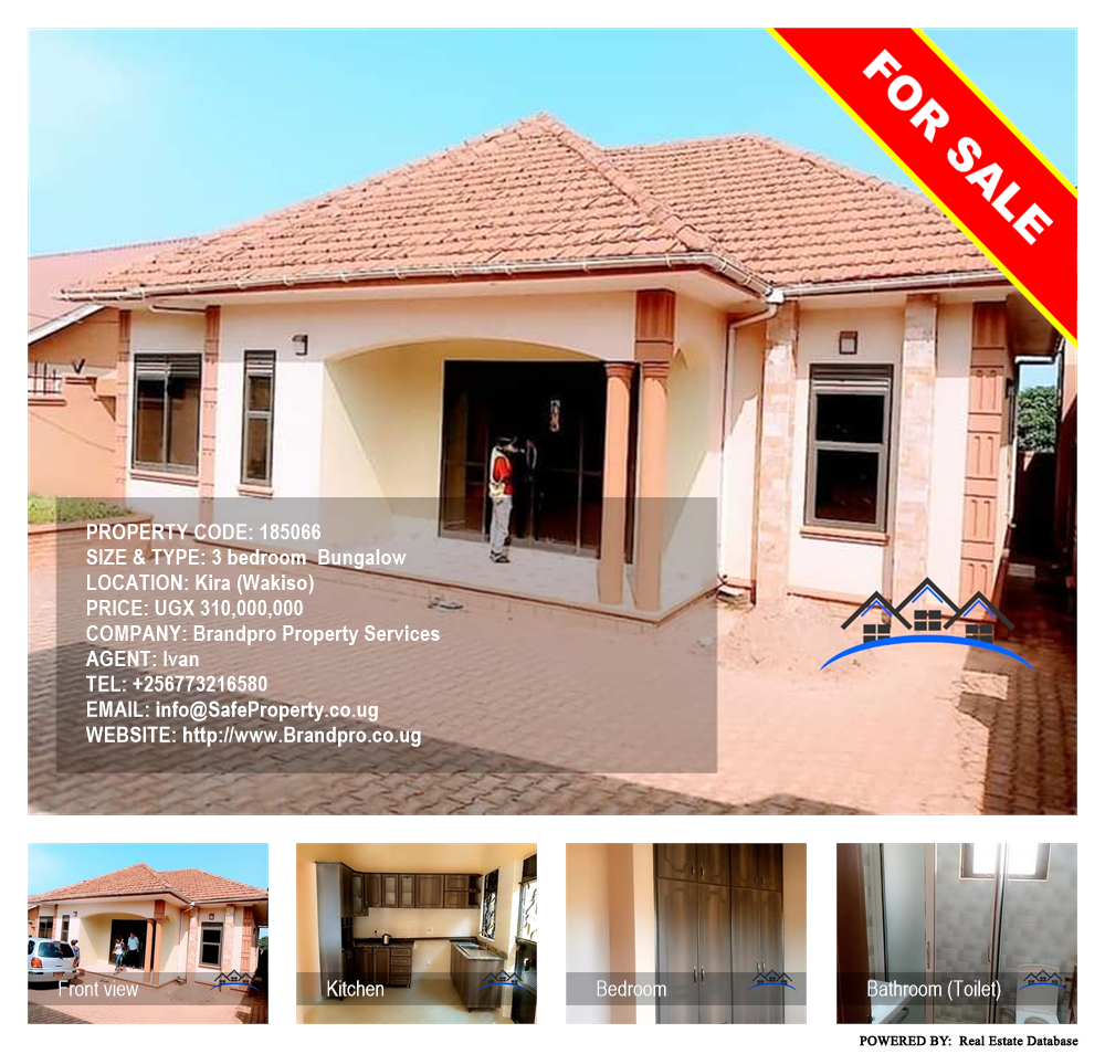 3 bedroom Bungalow  for sale in Kira Wakiso Uganda, code: 185066