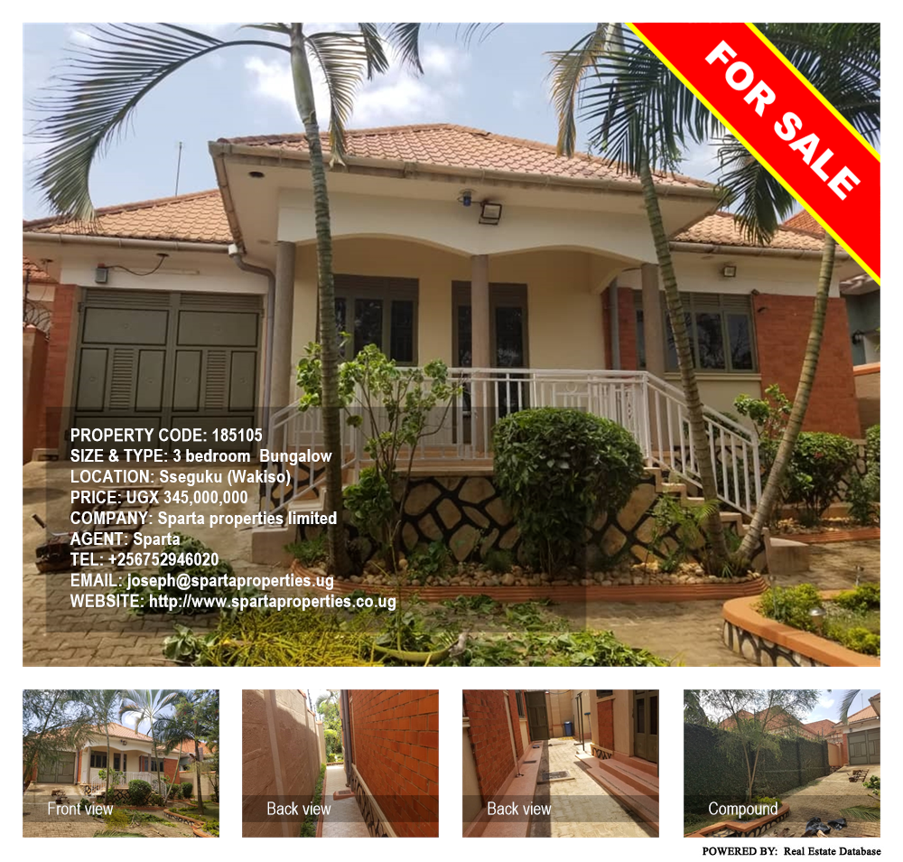 3 bedroom Bungalow  for sale in Seguku Wakiso Uganda, code: 185105