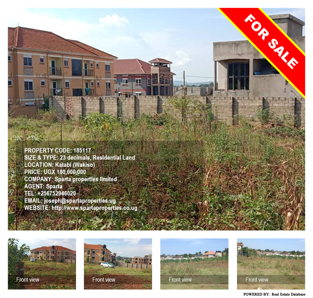 Residential Land  for sale in Katabi Wakiso Uganda, code: 185117