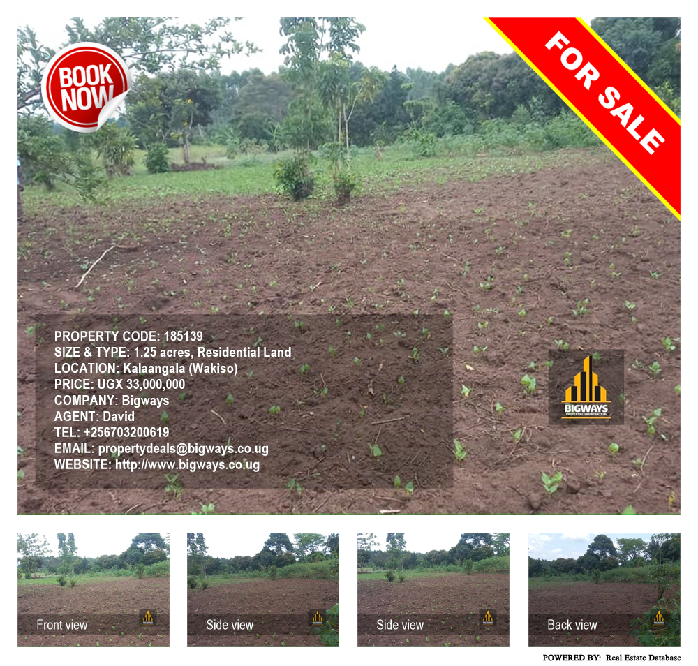 Residential Land  for sale in Kalaangala Wakiso Uganda, code: 185139