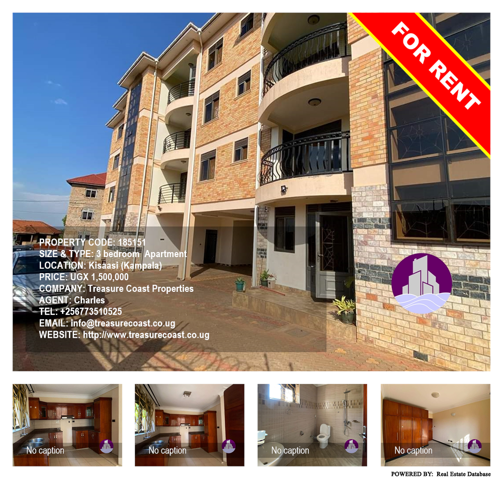3 bedroom Apartment  for rent in Kisaasi Kampala Uganda, code: 185151