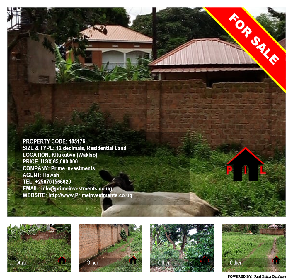 Residential Land  for sale in Kitukutwe Wakiso Uganda, code: 185176